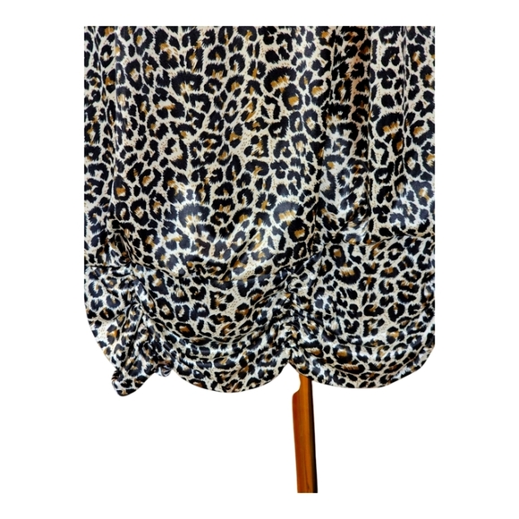 Torrid Leopard Print Bubble Hem Dress Ruched Bust Adjustable Straps Plus Size 3 - Picture 6 of 11